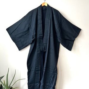 Vintage Blue Unisex Kimono Robe